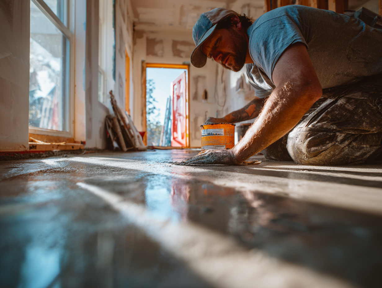 Surface preparation including cleaning, repair, and priming for microcement